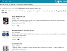 Tablet Screenshot of nutrion.cz